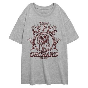 Disney Villains Evil Queen's Poisoned Apple Orchard Est. 1937 Juniors' Oversized Graphic Tee