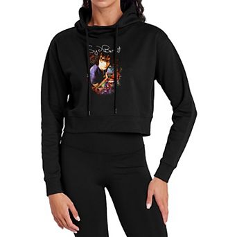 Juniors' Syd Barrett Psychedelic Crop Hoodie