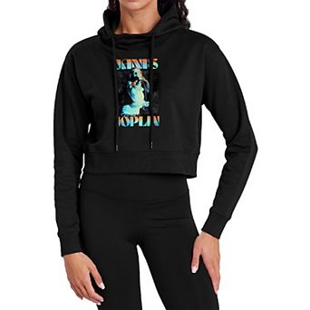 Juniors' Janis Joplin Vintage Deco Crop Hoodie