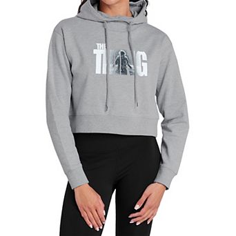 Juniors' Thing Classic Logo Crop Hoodie