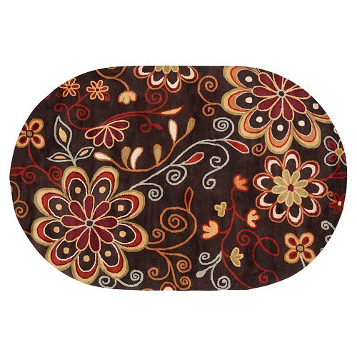 Surya Athena Floral Rug - 8' x 10' Oval