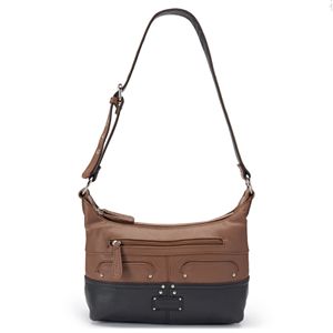 Stone & Co. Sophia Double Zip Leather Hobo