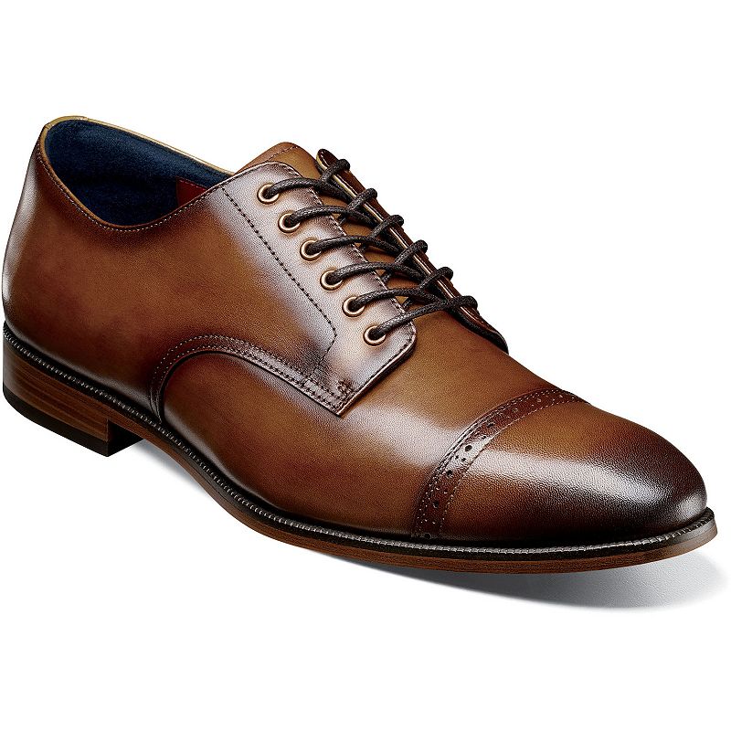 Stacy Adams William Men's Cap-Toe Leather Oxford Shoes, Size: 14, Red