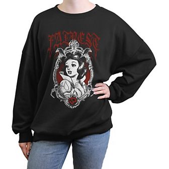 Disney's Snow White And The Seven Dwarfs Fairest Mirror Pose Juniors' Oversized Graphic Pullover
