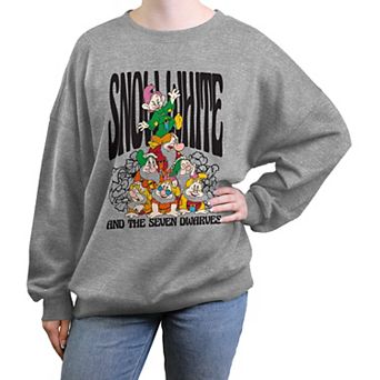 Disney's Snow White And The Seven Dwarfs Funny Pyramid Juniors' Oversized Graphic Pullover