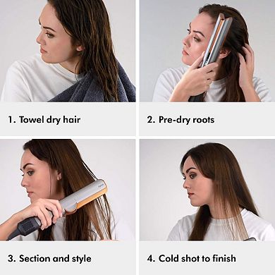 Airstrait Wet-to-Dry Straightener in Ceramic Pink