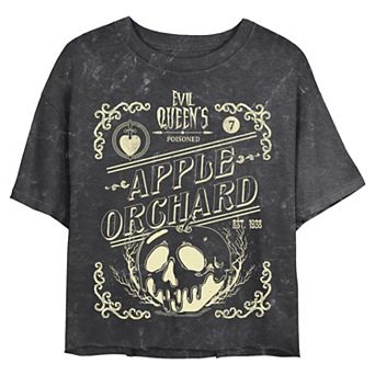 Disney Villains Evil Queen's Poisoned Apple Orchard Juniors' Cropped Graphic Tee