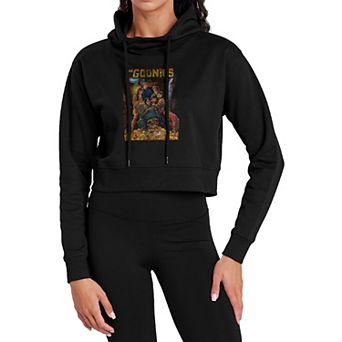 Juniors' The Goonies Movie Poster Crop Hoodie