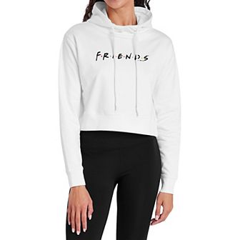 Juniors' Friends Iconic Logo Crop Hoodie