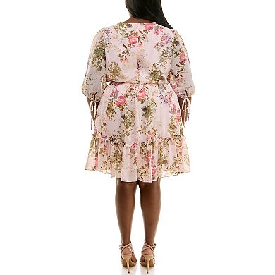 Plus Size Taylor V-Neck Fit & Flare Mini Dress