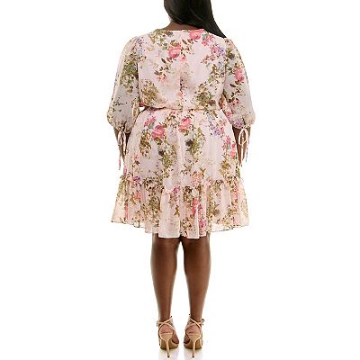 plus size flare mini dress Final Sale Plus Size Babydoll Flare Mini Dress in Black