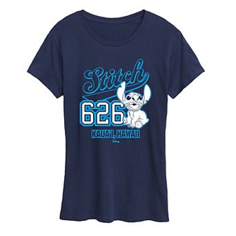 Disney's Lilo & Stitch Women's 626 Collegiate Graphic Tee