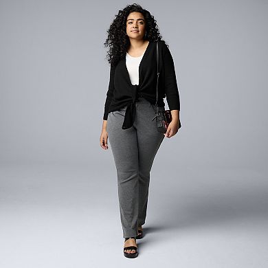 Plus Size Simply Vera Vera Wang Luxe Cashmere Blend 4-Way Cardigan