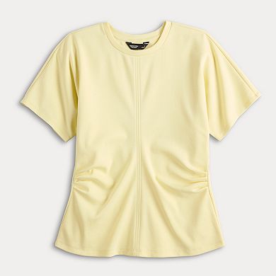 Women's Simply Vera Vera Wang Side Ruched Structured Tee
