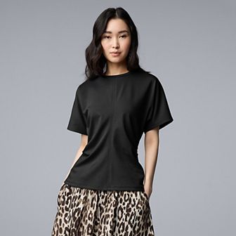 Women's Simply Vera Vera Wang Side Ruched Structured Tee