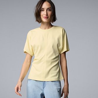 Women's Simply Vera Vera Wang Side Ruched Structured Tee