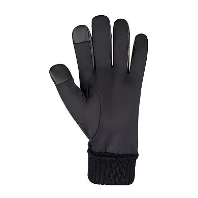 Men's Dockers Fleece Lined Wool Gloves With Ribbed Cuff
