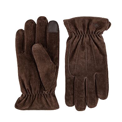Men's Dockers® Suede Touch Screen Compatible Gloves With Sherpa Fleece Lining
