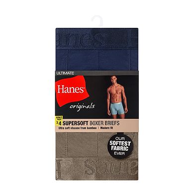 Men's Hanes® 3+1 Bonus Pack SuperSoft Boxer Briefs