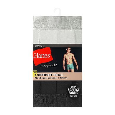 Men's Hanes® 3+1 Bonus Pack SuperSoft Trunk Underwear Set