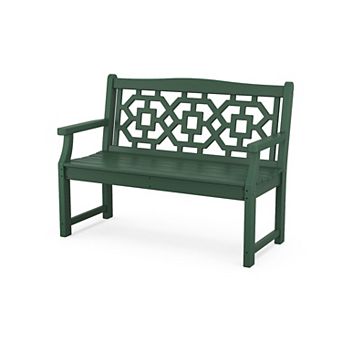 POLYWOOD Martha Stewart Chinoiserie 48-inch Garden Bench