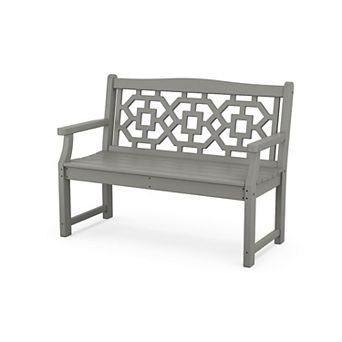 POLYWOOD Martha Stewart Chinoiserie 48-inch Garden Bench