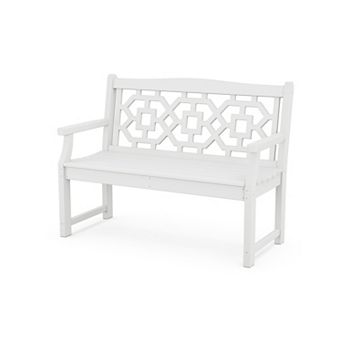 POLYWOOD Martha Stewart Chinoiserie 48-inch Garden Bench