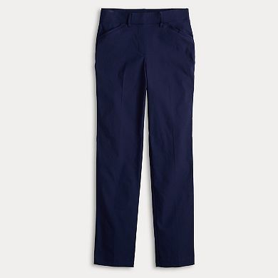 Women's Simply Vera Vera Wang Polished Twill Slim Straight Pants