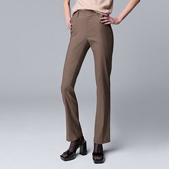 Women's Simply Vera Vera Wang Polished Twill Slim Straight Pants