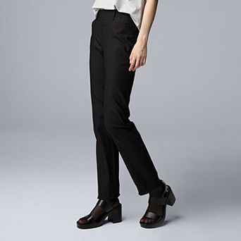 Women's Simply Vera Vera Wang Polished Twill Slim Straight Pants