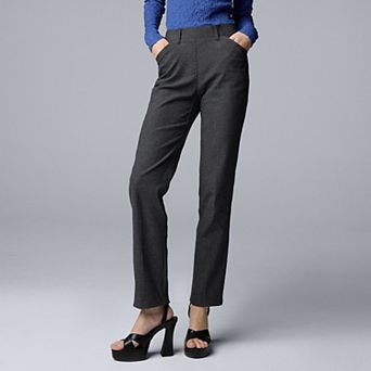 Women's Simply Vera Vera Wang Polished Twill Slim Straight Pants