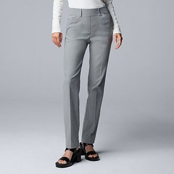 Women's Simply Vera Vera Wang Polished Twill Slim Straight Pants