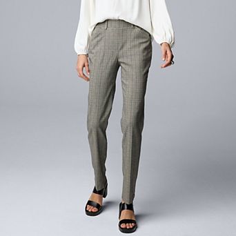 Women's Simply Vera Vera Wang Polished Twill Slim Straight Pants