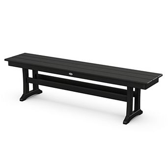 POLYWOOD Outdoor Farmhouse Trestle Bench