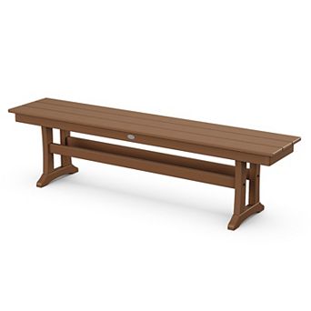POLYWOOD Outdoor Farmhouse Trestle Bench