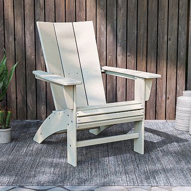 POLYWOOD Outdoor Modern Curveback Adirondack Chair