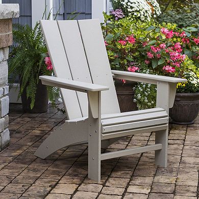 POLYWOOD Outdoor Modern Curveback Adirondack Chair