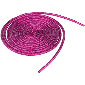 1 Pair Glitter Shiny Shoelace Sparkling Sneakers Round Shoe Strings 70.87"