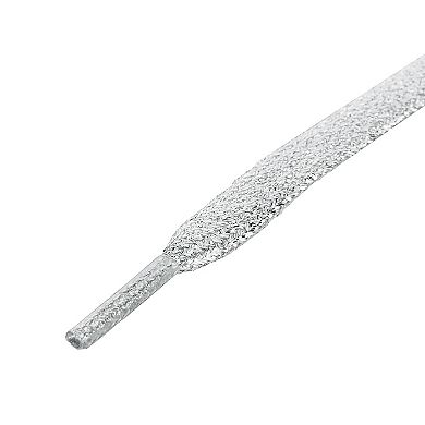 1 Pair Glitter Metallic Shimmery Flat Sneakers Shoelaces Strings 70.87"