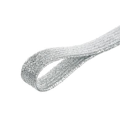 1 Pair Glitter Shiny Metallic Shimmery Flat Sneakers Shoelaces Shoe Laces Strings 110cm/43.31"