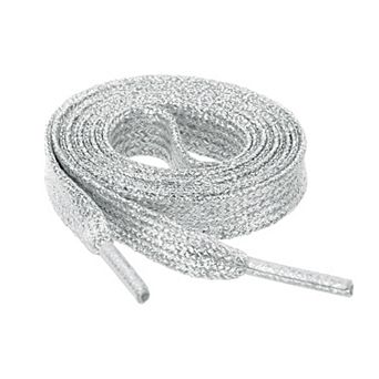 1 Pair Glitter Shiny Metallic Shimmery Flat Sneakers Shoelaces Shoe Laces Strings 110cm/43.31"