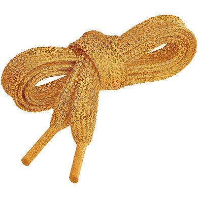 1 Pair Glitter Shiny Metallic Shimmery Flat Sneakers Shoelaces Shoe Laces Strings 120cm/47.24"