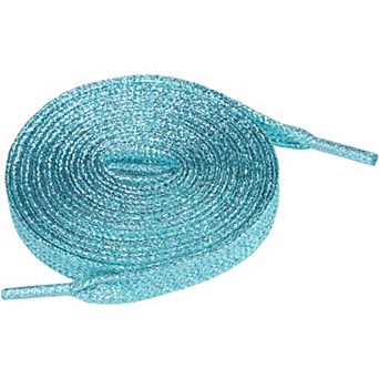 1 Pair Glitter Metallic Shimmery Flat Sneakers Shoelaces Strings 47.24"