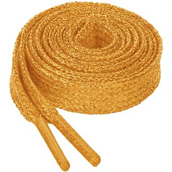 1 Pair Glitter Metallic Shimmery Flat Sneakers Shoelaces Strings 47.24"