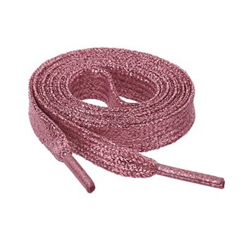 1 Pair Glitter Shiny Metallic Shimmery Flat Sneakers Shoelaces Shoe Laces Strings 120cm/47.24"