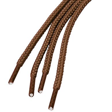 2 Pairs Unisex Thick Solid Colors Round Shoelaces for Leather Shoes Boots 160cm/62.99"