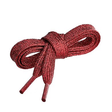 1 Pair Glitter Shiny Metallic Shimmery Flat Sneakers Shoelaces Shoe Laces Strings 110cm/43.31"