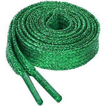 1 Pair Glitter Shiny Metallic Shimmery Flat Sneakers Shoelaces 39.37"