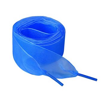 2 Pairs Flat Shoelaces 2.5cm Wide Transparent Shoe Laces for Sneakers 43.31"