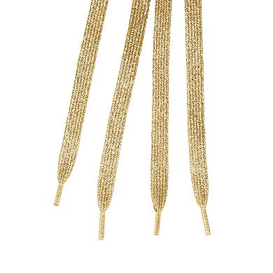 1 Pair Glitter Shiny Metallic Shimmery Flat Sneakers Shoelaces 66.93"
